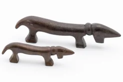 Statuettes Et Objets|Décoration<Flamant CALUM, chien, cuivre bronze, S Brun