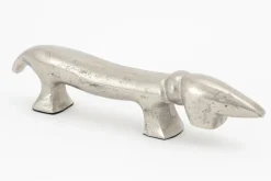 Statuettes Et Objets|Décoration<Flamant CALUM, chien, nickel, L Argent