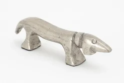 Statuettes Et Objets|Décoration<Flamant CALUM, chien, nickel, S Argent