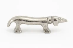 Statuettes Et Objets|Décoration<Flamant CALUM, chien, nickel, S Argent