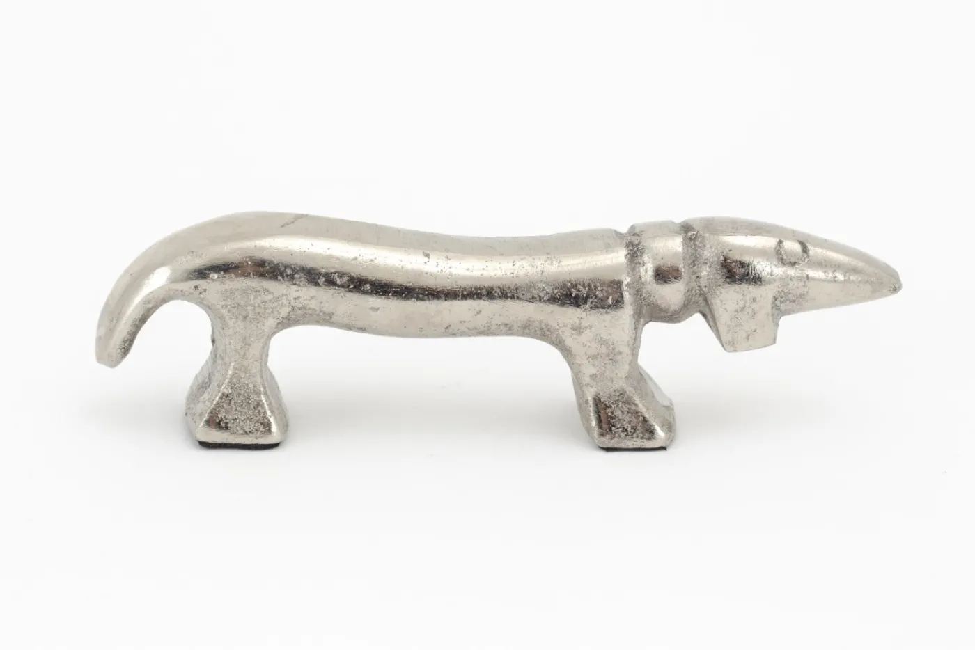Statuettes Et Objets|Décoration<Flamant CALUM, chien, nickel, S Argent