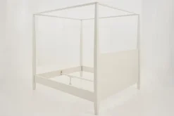 Lits|Lits<Flamant CAPE COD, lit à baldaquin, , 160 cm Blanc