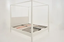 Lits|Lits<Flamant CAPE COD, lit à baldaquin, , 160 cm Blanc