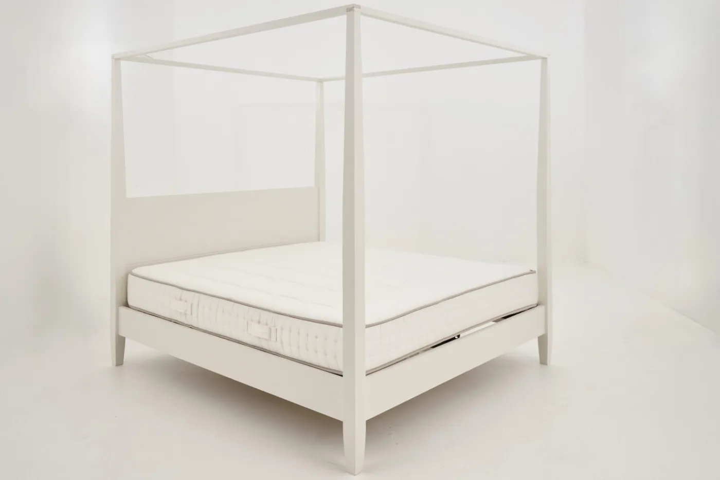 Lits|Lits<Flamant CAPE COD, lit à baldaquin, , 180 cm Blanc