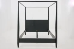 Lits|Lits<Flamant CAPE COD, lit à baldaquin, , 160 cm Noir
