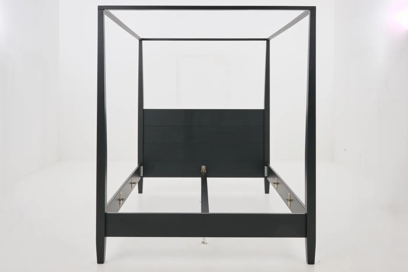 Lits|Lits<Flamant CAPE COD, lit à baldaquin, , 180 cm Noir