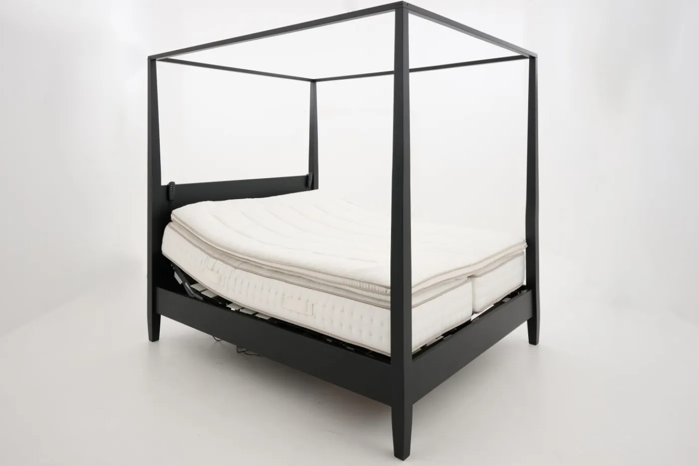 Lits|Lits<Flamant CAPE COD, lit à baldaquin, , 180 cm Noir