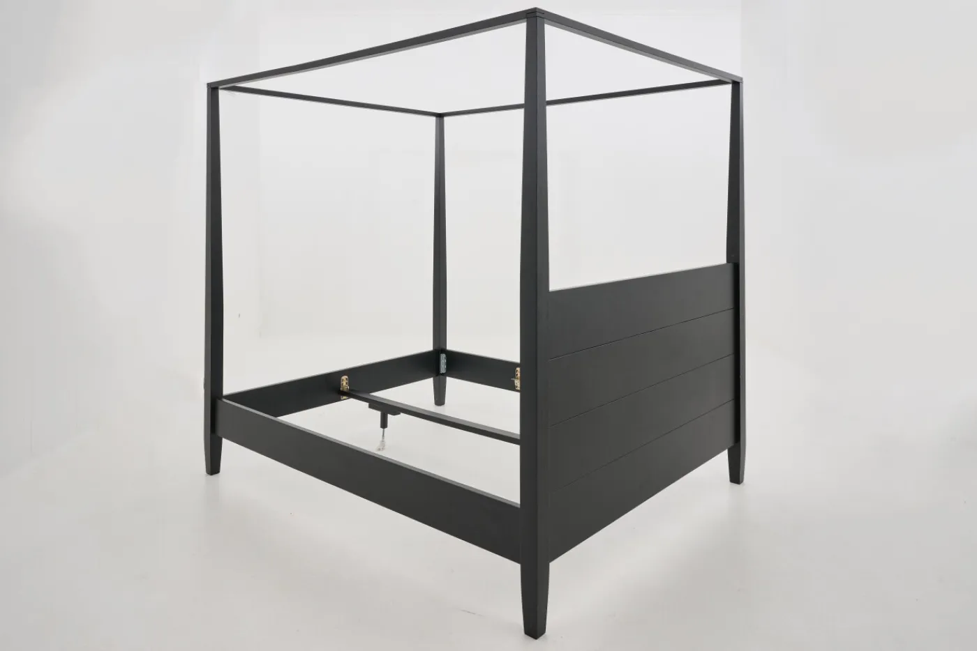 Lits|Lits<Flamant CAPE COD, lit à baldaquin, , 180 cm Noir