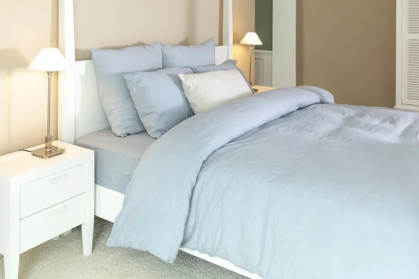Tables De Chevet|Armoires<Flamant CAPE COD, table de nuit, pin, Blanc