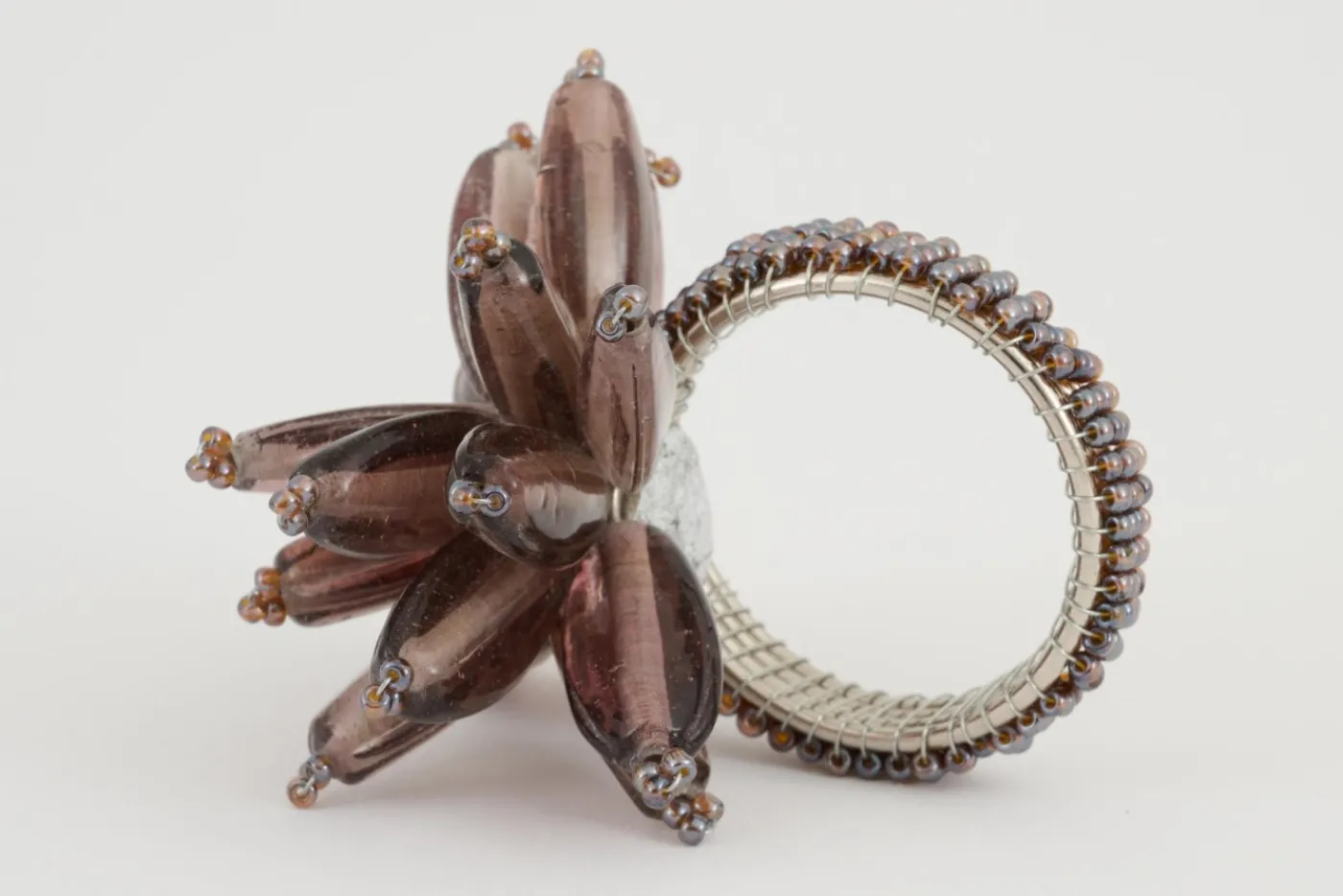 Décoration De Table|Accessoires<Flamant CARLEA, rond de serviette, perles Pourpre