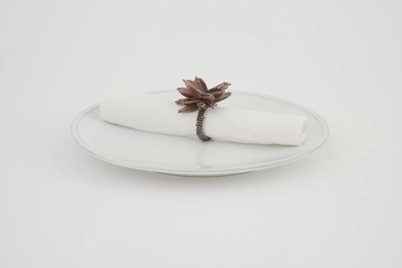 Décoration De Table|Accessoires<Flamant CARLEA, rond de serviette, perles Pourpre