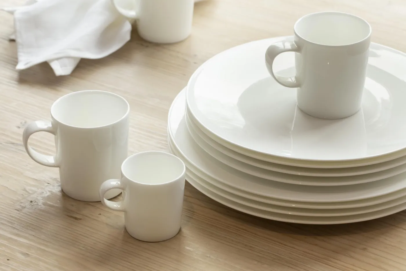 Assiettes, Plats Et Bols|Assiettes,Plats Et Bols<Flamant CATHY, assiette, porcelaine tendre, , 19cm Blanc