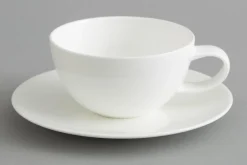 Assiettes, Plats Et Bols|Assiettes,Plats Et Bols<Flamant CATHY, tasse et soucoupe, porcelaine tendre, , 200ml Blanc