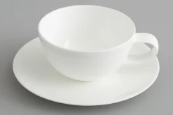Assiettes, Plats Et Bols|Assiettes,Plats Et Bols<Flamant CATHY, tasse et soucoupe, porcelaine tendre, , 200ml Blanc
