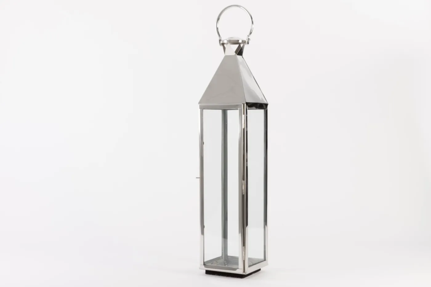 Lanternes|Décoration<Flamant CHARME, lanterne, acier et verre, L Argent