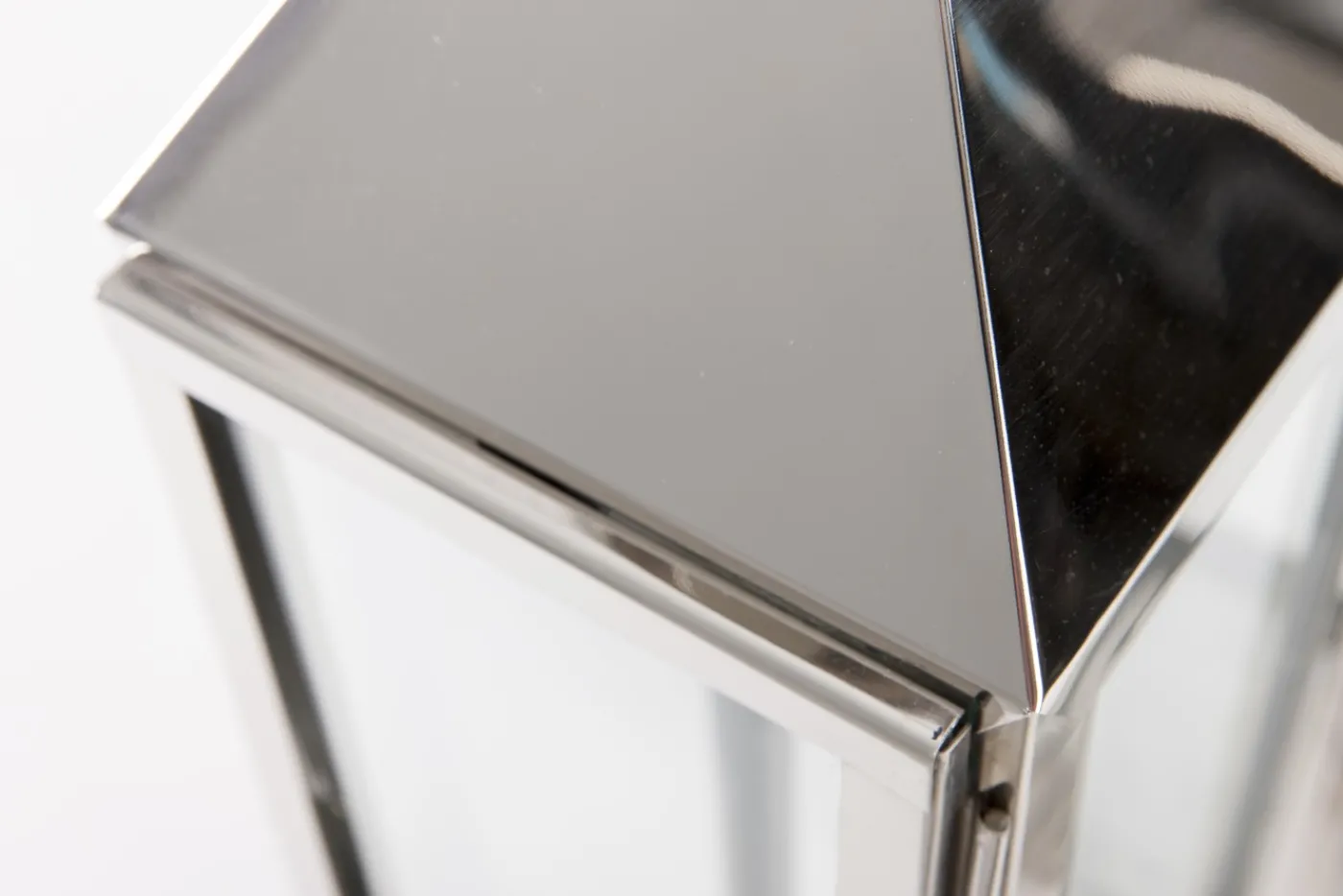 Lanternes|Décoration<Flamant CHARME, lanterne, acier et verre, L Argent