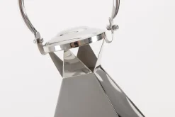 Lanternes|Décoration<Flamant CHARME, lanterne, acier et verre, XL Argent