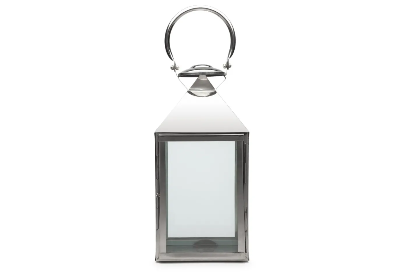 Lanternes|Décoration<Flamant CHARME, lanterne, acier et verre, S Argent