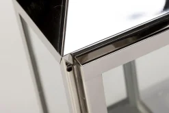 Lanternes|Décoration<Flamant CHARME, lanterne, acier et verre, S Argent