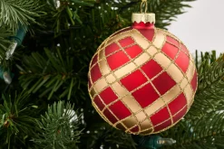 Boules De Noël|Boules De Noël<Flamant CHRISTA, boule de Noël Rouge