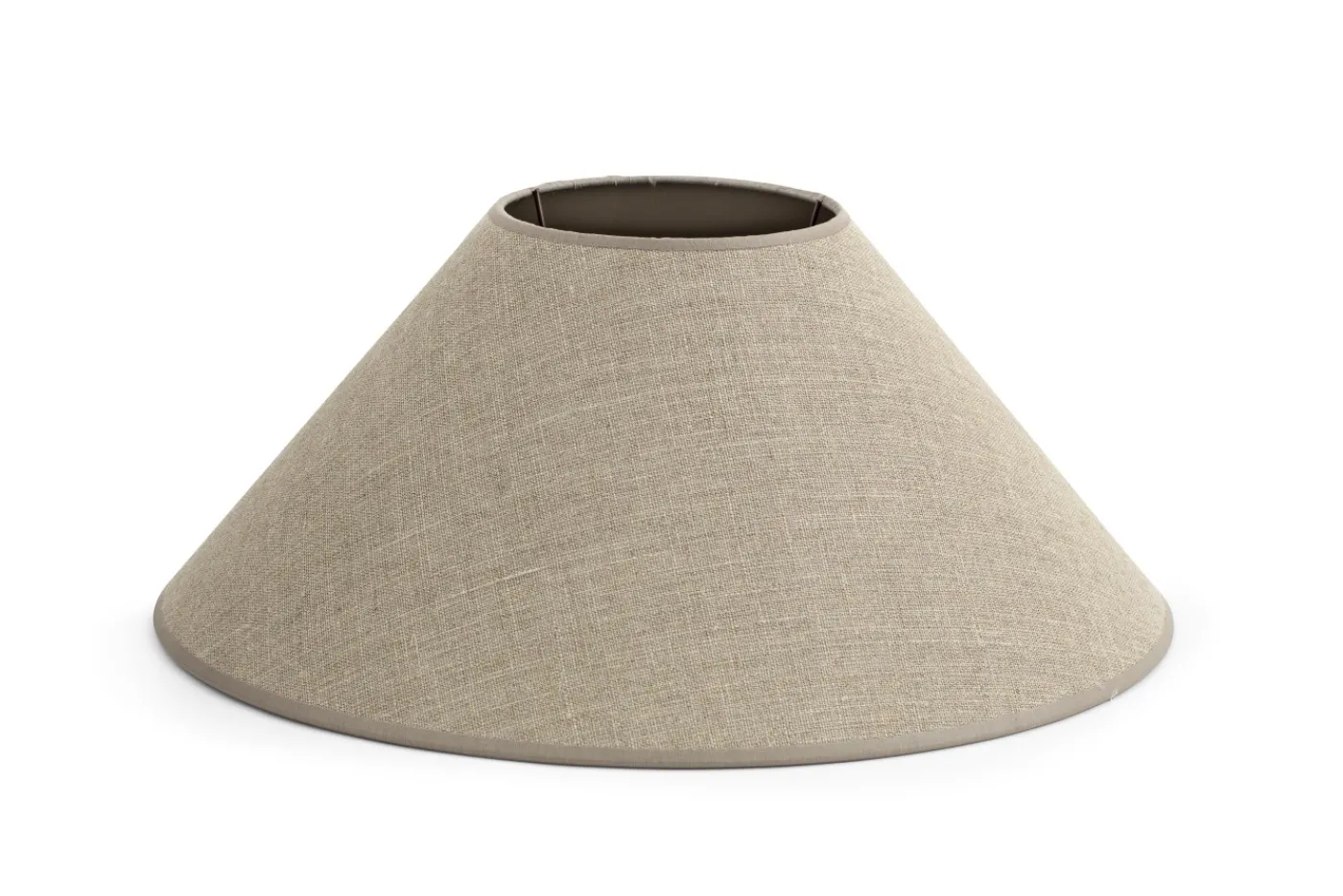 Abat-Jour|Luminaire<Flamant CIRCUM, abat-jour, naturel et argent, conique, 45 cm Blanccassé