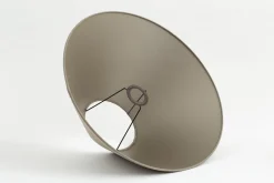 Abat-Jour|Luminaire<Flamant CIRCUM, abat-jour, naturel et argent, conique, 45 cm Blanccassé