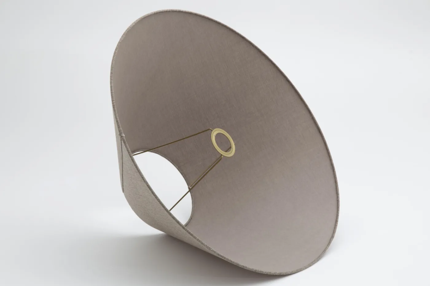Abat-Jour|Luminaire<Flamant CIRCUM, abat-jour, naturel et gris, conique, 55 cm Blanccassé