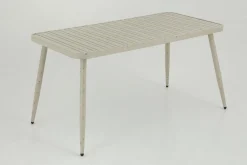 Tables|Tables<Flamant CLAIRE, table de jardin, 150x75, rétro Blanc