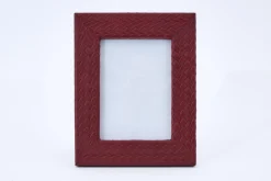 Cadres Photo|Cadres Photo<Flamant CLAYTON, cadre photo, cuir, 13x18 Rouge
