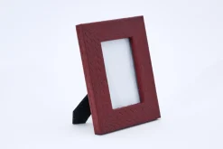Cadres Photo|Cadres Photo<Flamant CLAYTON, cadre photo, cuir, 10x15 Rouge