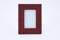 Cadres Photo|Cadres Photo<Flamant CLAYTON, cadre photo, cuir, 10x15 Rouge