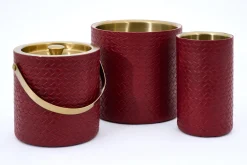 Carafes Et Bouteilles|Carafes Et Bouteilles<Flamant CLAYTON, porte-bouteille, cuir Rouge