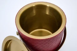 Ustensiles De Service Et De Cuisine|Accessoires<Flamant CLAYTON, seau à glace, cuir Rouge