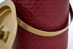 Ustensiles De Service Et De Cuisine|Accessoires<Flamant CLAYTON, seau à glace, cuir Rouge