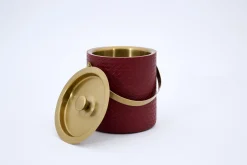 Ustensiles De Service Et De Cuisine|Accessoires<Flamant CLAYTON, seau à glace, cuir Rouge