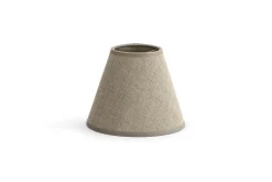 Abat-Jour|Luminaire<Flamant CLIPS, abat-jour, naturel et argent, conique, 14 cm Blanccassé