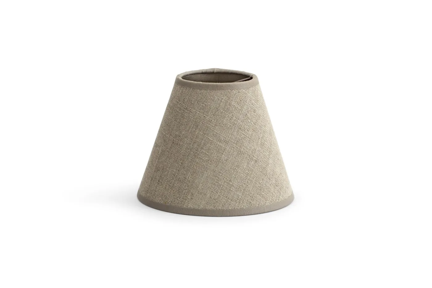 Abat-Jour|Luminaire<Flamant CLIPS, abat-jour, naturel et argent, conique, 14 cm Blanccassé