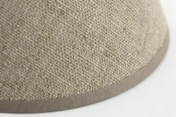 Abat-Jour|Luminaire<Flamant CLIPS, abat-jour, naturel et argent, conique, 14 cm Blanccassé