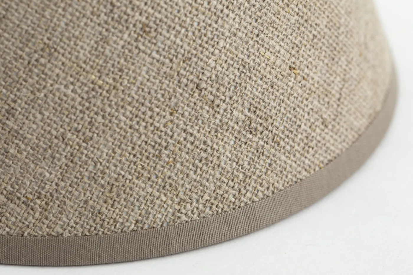 Abat-Jour|Luminaire<Flamant CLIPS, abat-jour, naturel et argent, conique, 14 cm Blanccassé