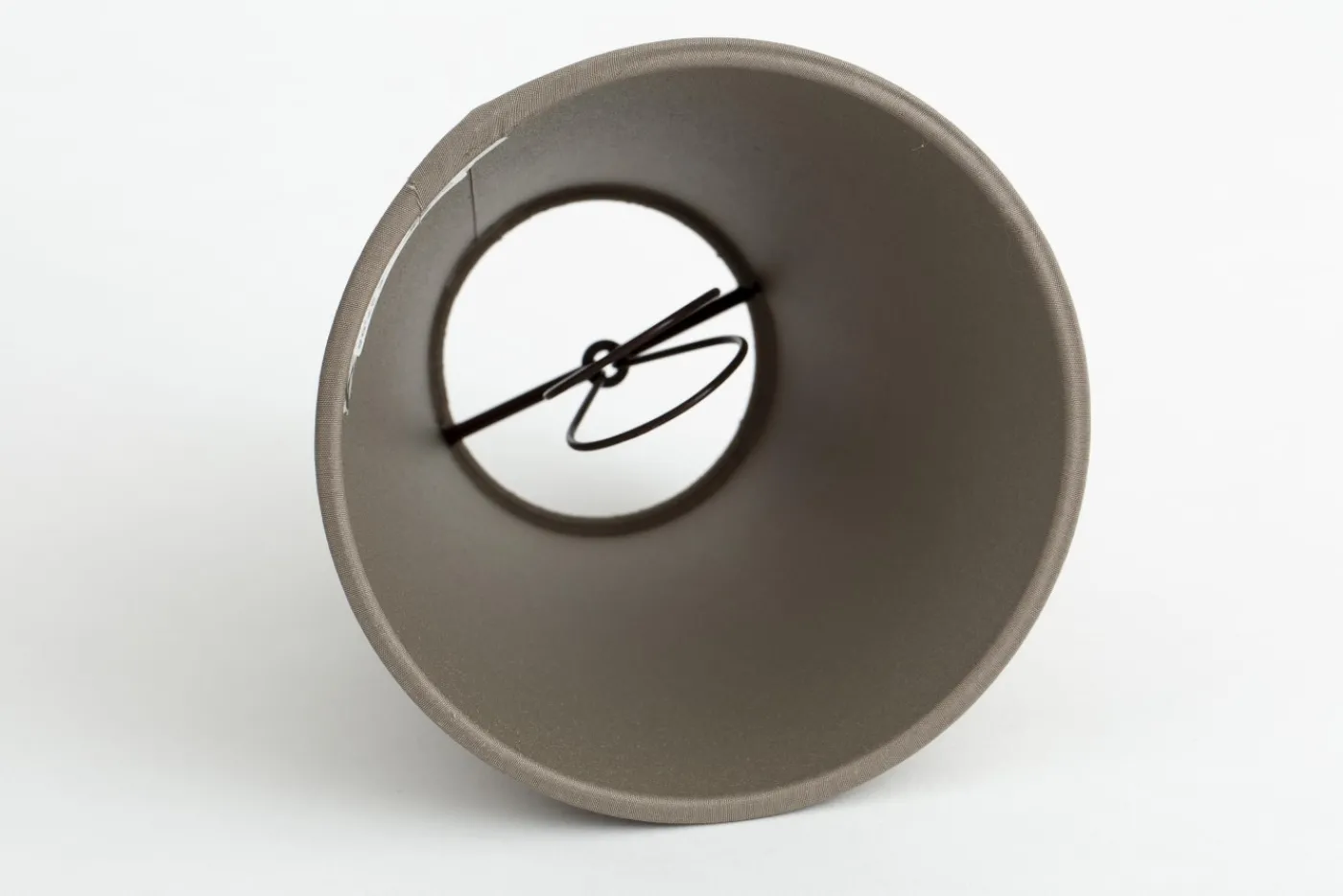 Abat-Jour|Luminaire<Flamant CLIPS, abat-jour, naturel et argent, conique, 14 cm Blanccassé