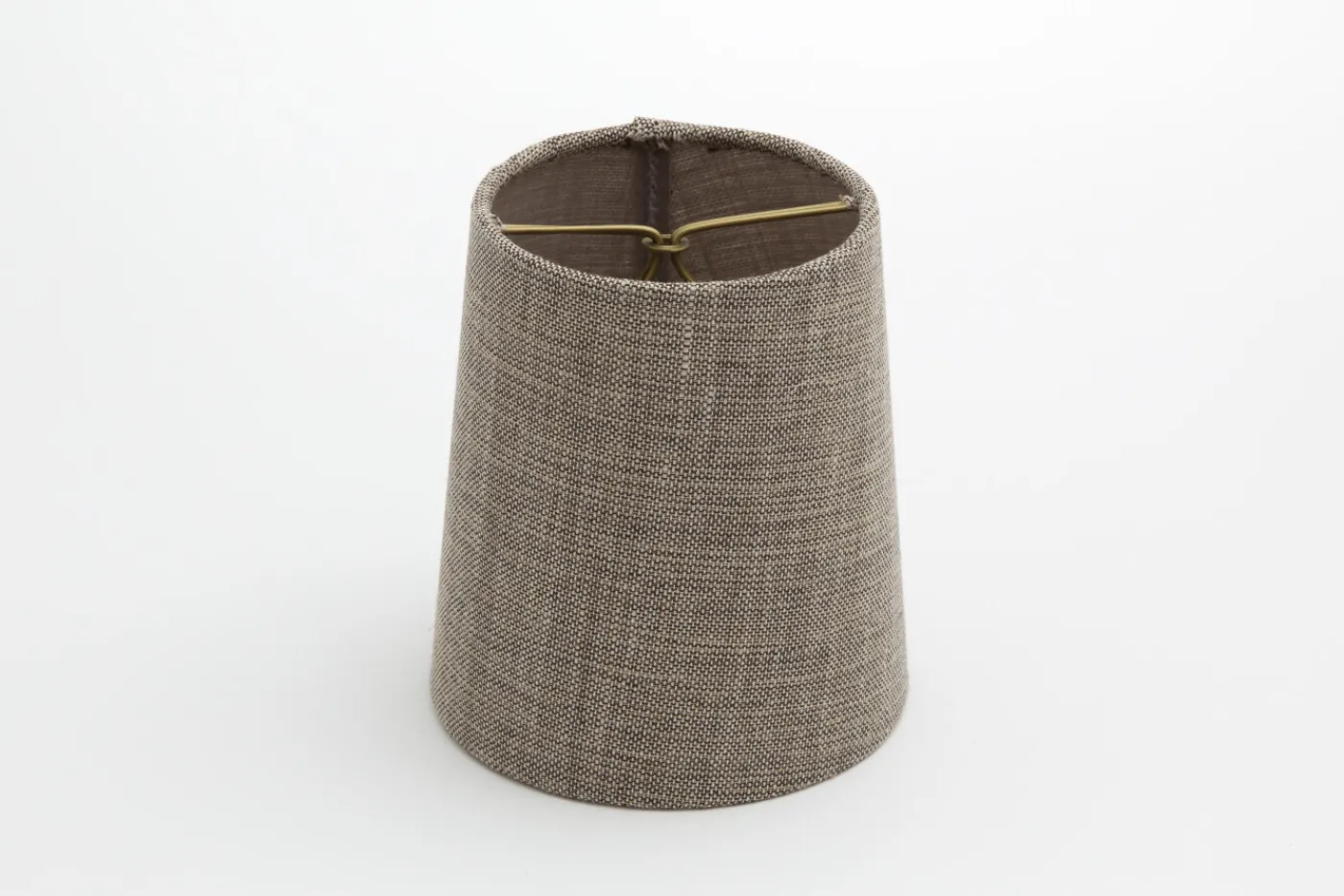 Abat-Jour|Luminaire<Flamant CLIPS, abat-jour, naturel et gris, cylindrique, 10 cm Blanccassé