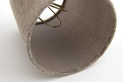 Abat-Jour|Luminaire<Flamant CLIPS, abat-jour, naturel et gris, cylindrique, 10 cm Blanccassé