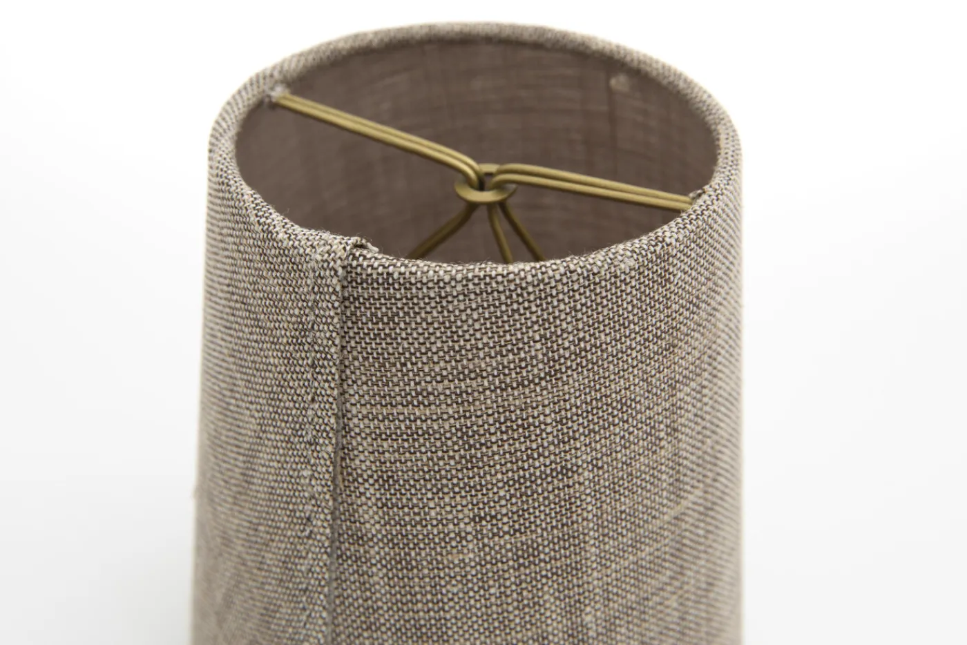 Abat-Jour|Luminaire<Flamant CLIPS, abat-jour, naturel et gris, cylindrique, 10 cm Blanccassé