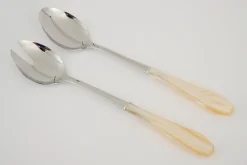 Couverts|Couverts<Flamant COLINE, couverts à salade, set de 2 Blanccassé