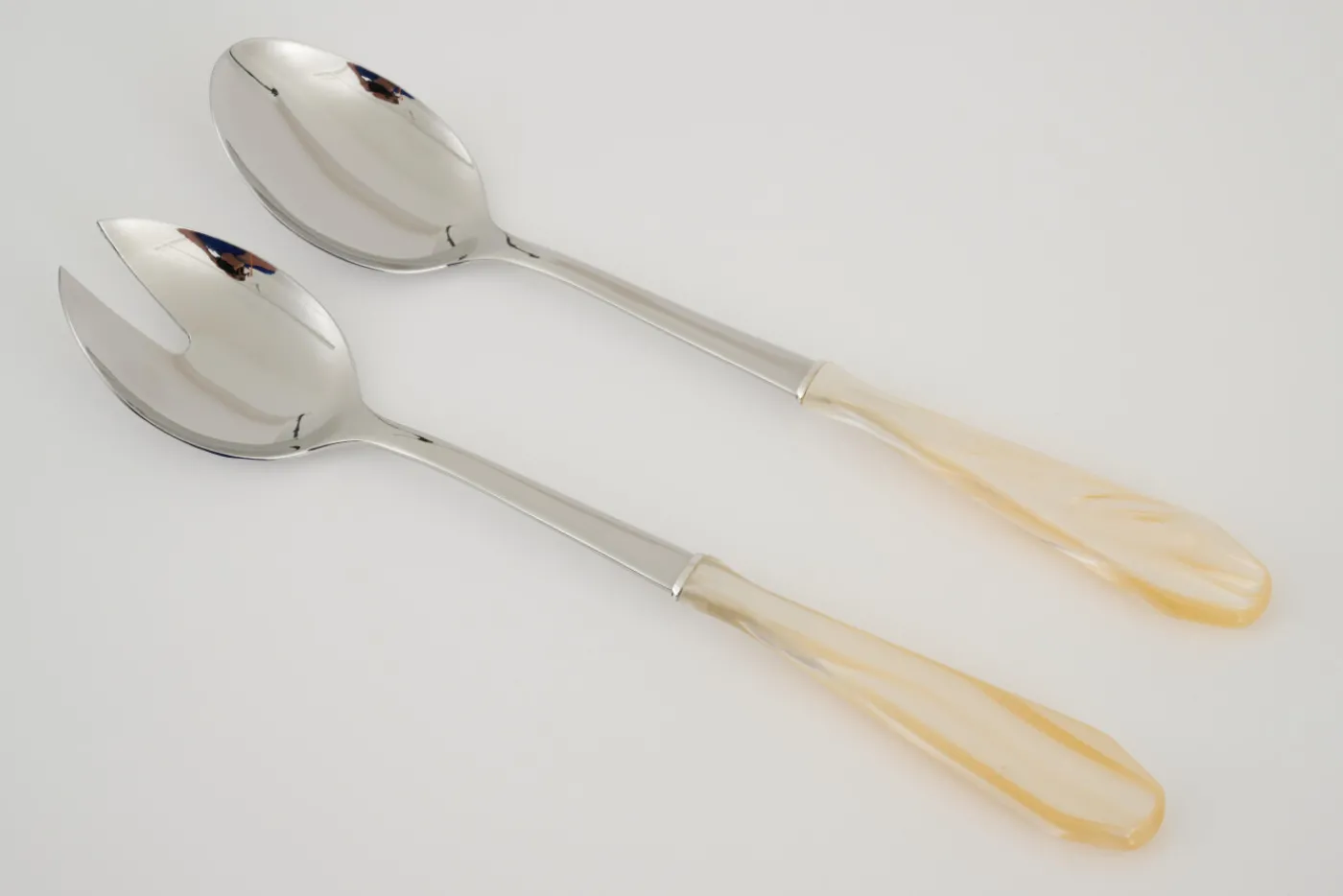 Couverts|Couverts<Flamant COLINE, couverts à salade, set de 2 Blanccassé
