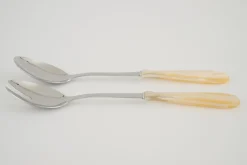 Couverts|Couverts<Flamant COLINE, couverts à salade, set de 2 Blanccassé