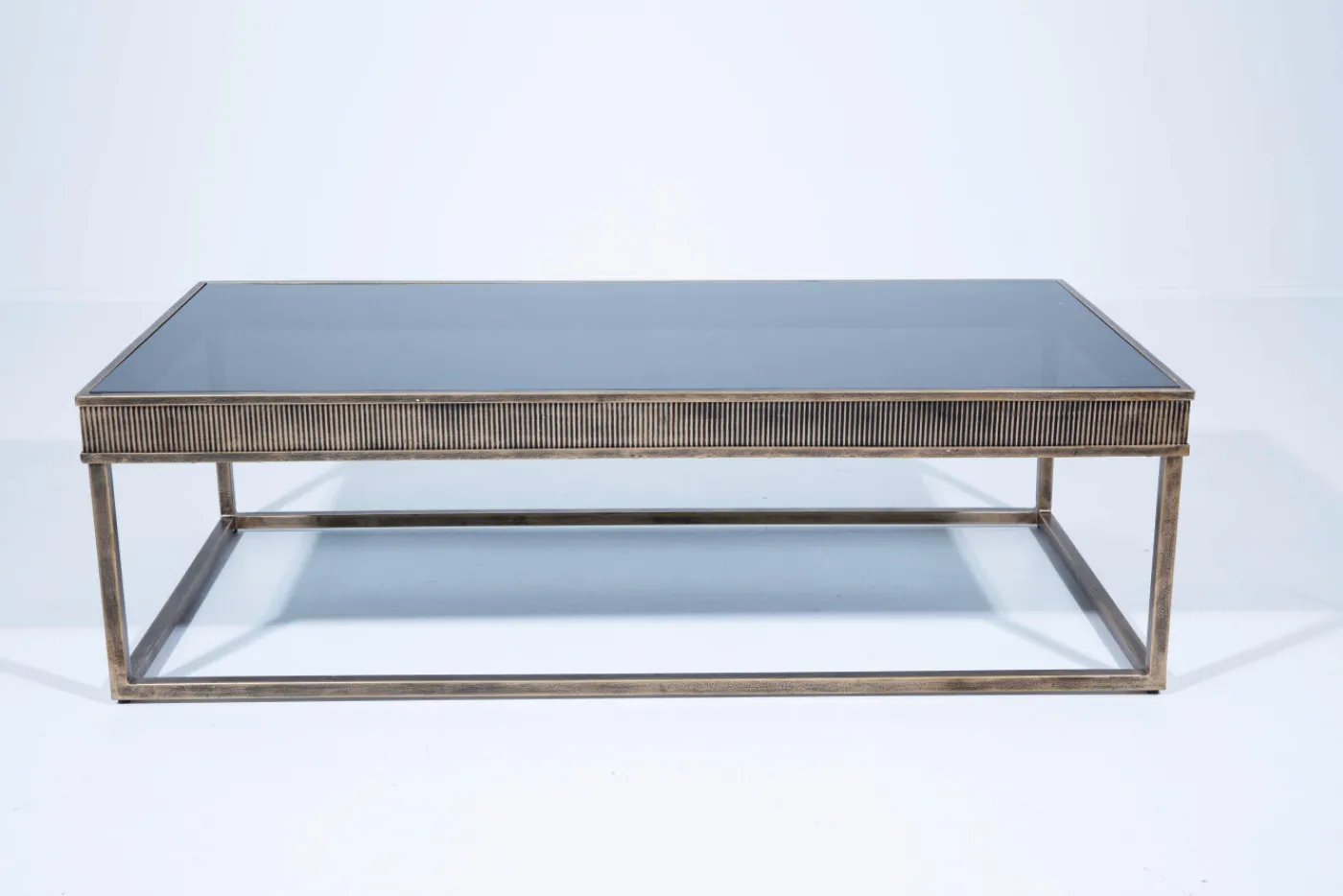 Tables De Salon|Tables De Salon<Flamant COMINO, table basse, rectangulaire, métal et verre Brun