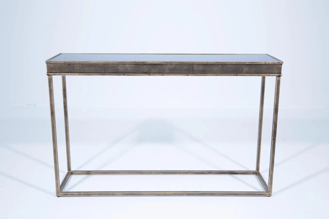 Tables D’Appoint & Consoles|Tables D’Appoint & Consoles<Flamant COMINO, table console, métal et verre Brun