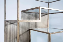 Placards|Armoires<Flamant COMINO, étagère, métal et verre Brun