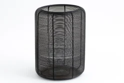Porte Bougie, Chauffe-Plats Et Photophores|Porte Bougie, Chauffe-Plats Et Photophores<Flamant CORTONA, photophore, fer et verre, L Noir